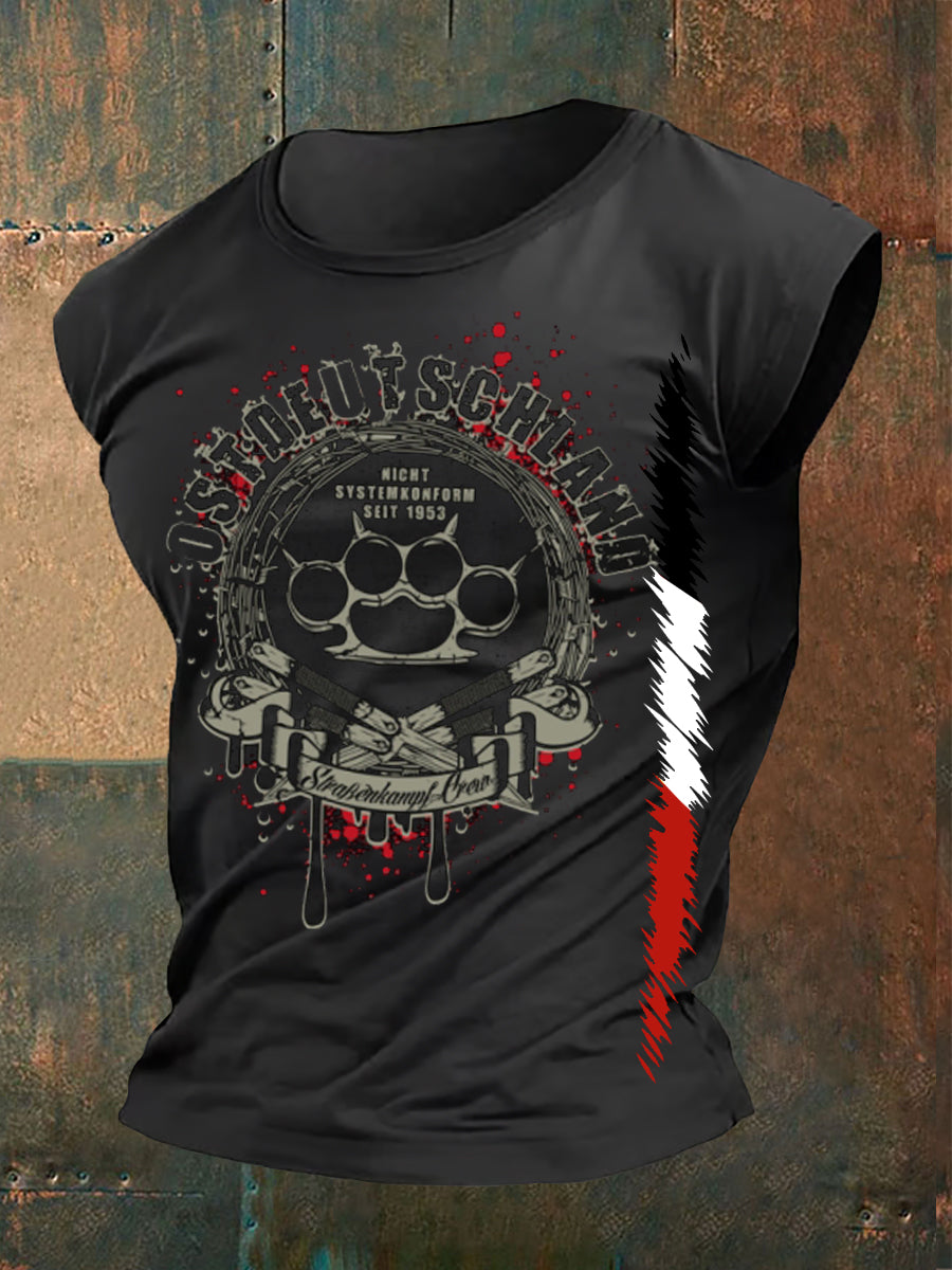 Herren Ost deutschland bedruckte Freizeit weste