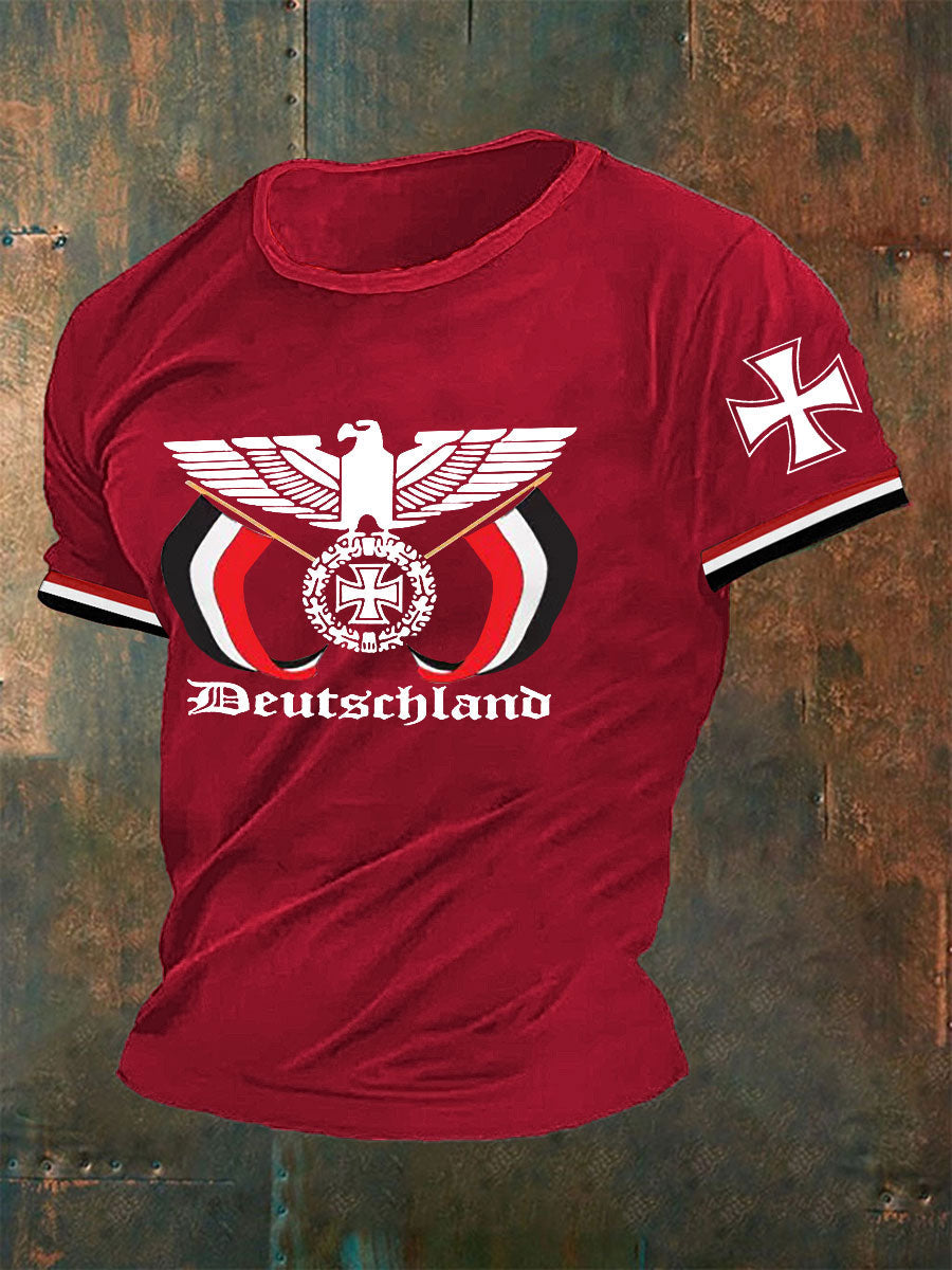 Herren Deutschland Reichs adler Ewige Treue T-Shirt
