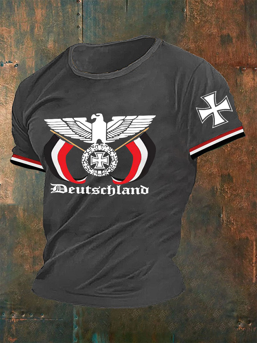 Herren Deutschland Reichs adler Ewige Treue T-Shirt
