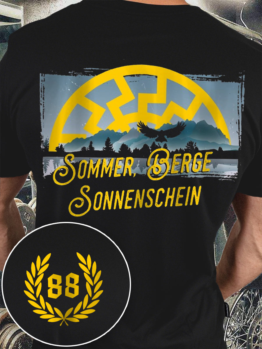Herren Nummer 88 bedrucktes Kurzarm-T-Shirt