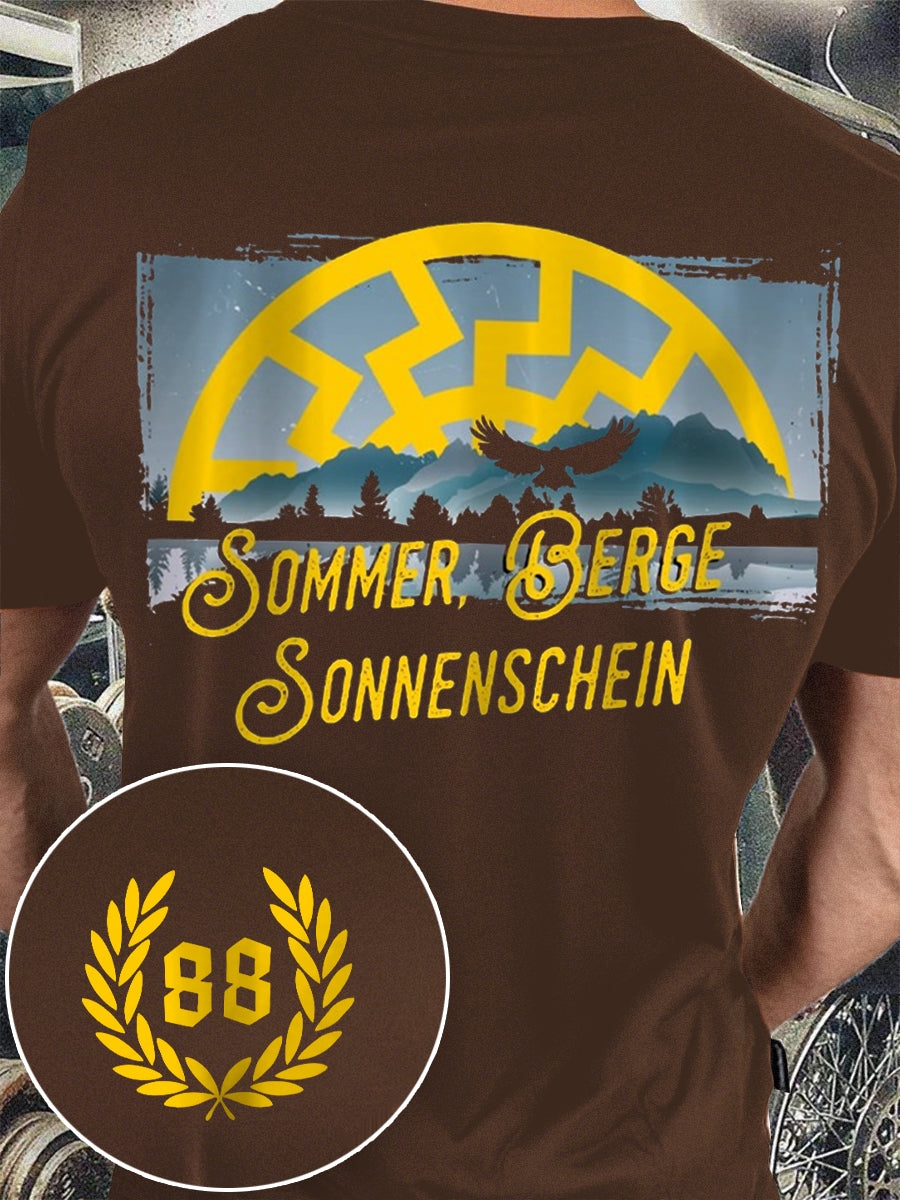 Herren Nummer 88 bedrucktes Kurzarm-T-Shirt