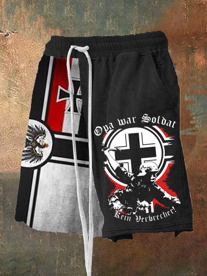 Der Opa der Männer ist ein Soldat, kein krimineller bedruckter Freizeit shorts