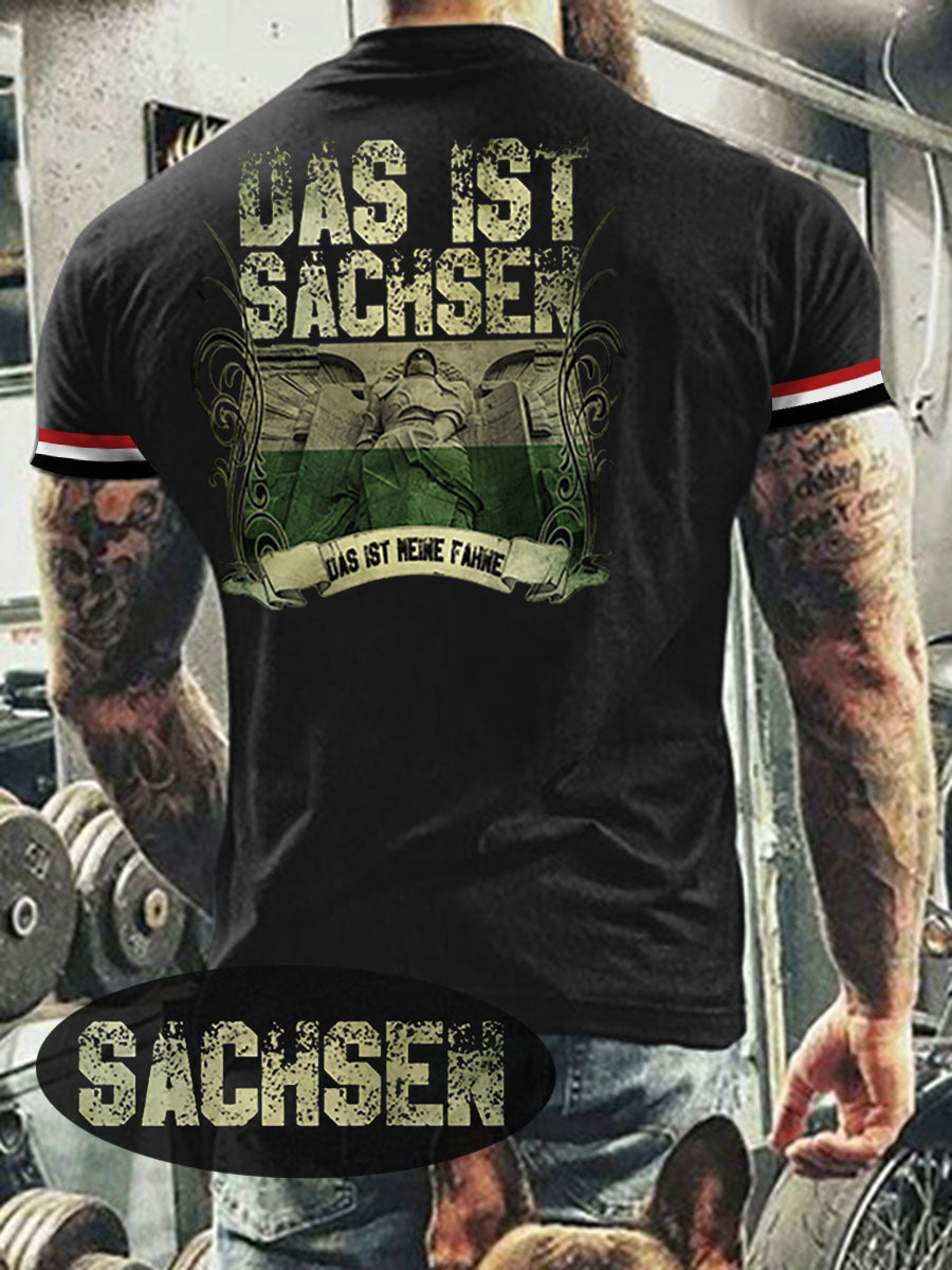 Herren T-Shirt Meine Fahne Sachsen