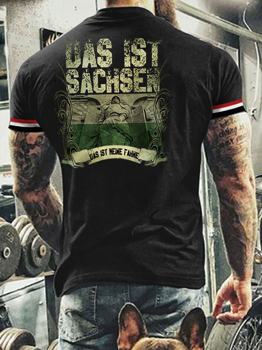 Herren T-Shirt Meine Fahne Sachsen