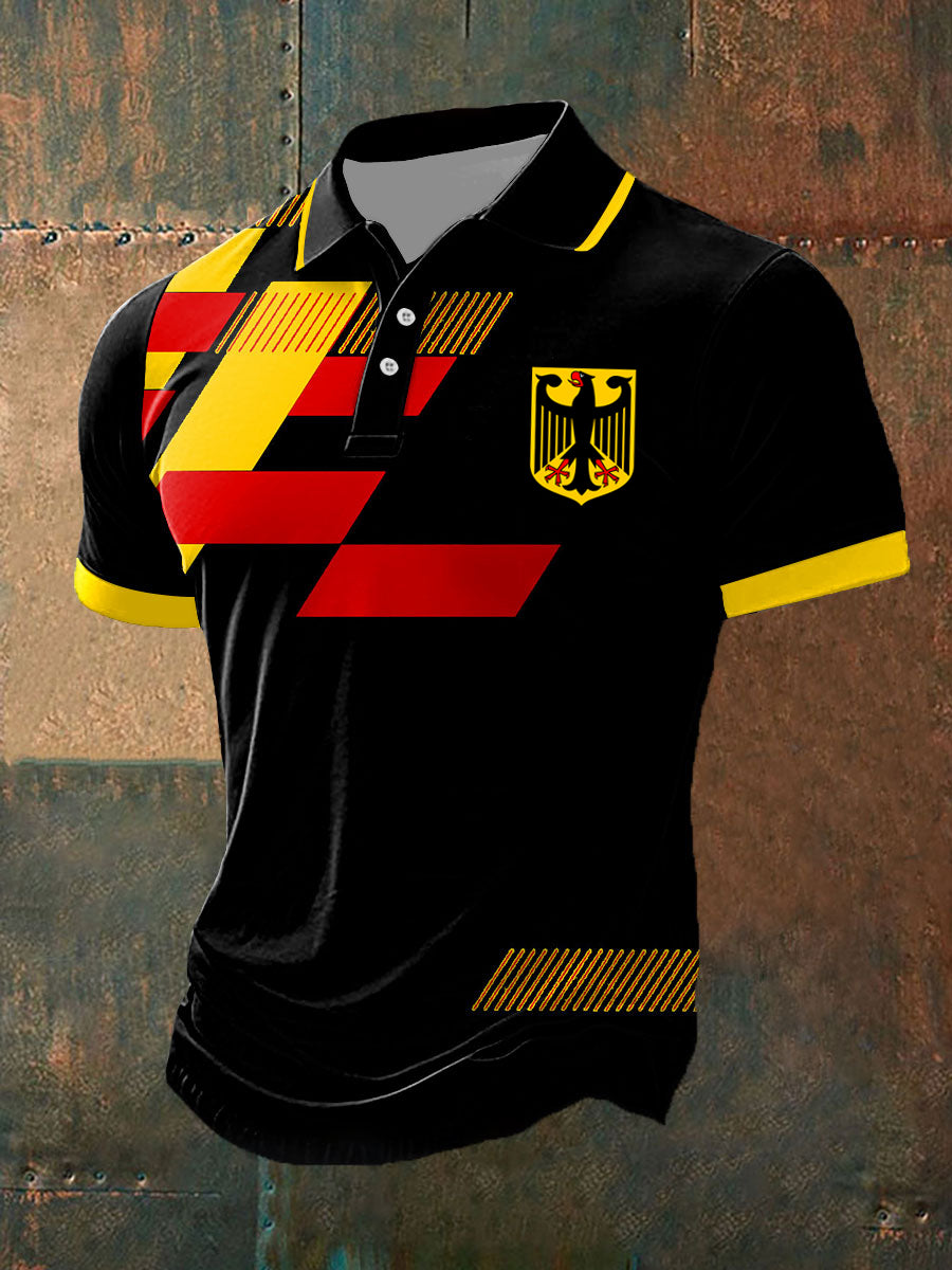 Männer Deutschland Kurzarm Polo-Shirt