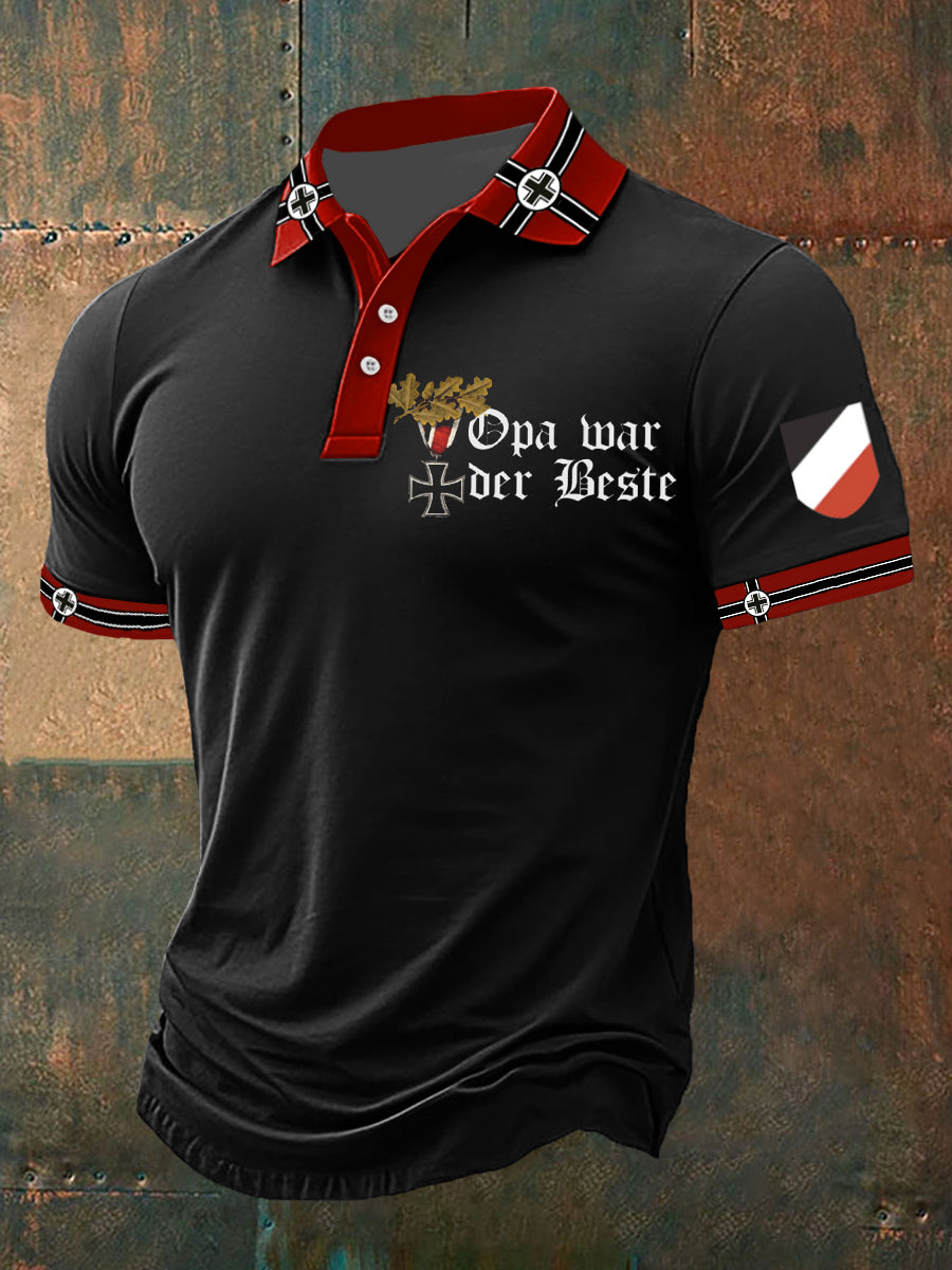 Herren Opa War Der Beste Bedrucktes Kurzarm hirt