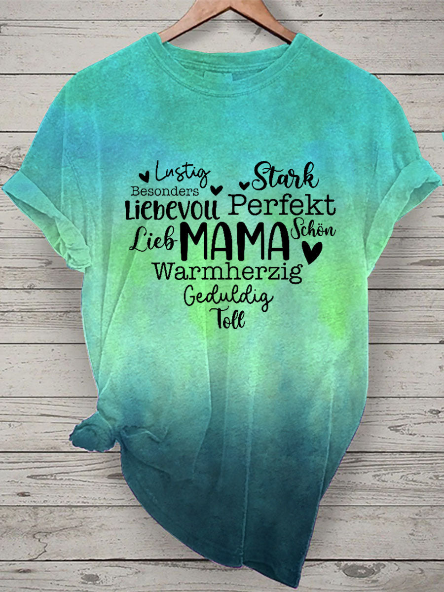 Damen Muttertag Geschenk Kurzarm T-Shirt