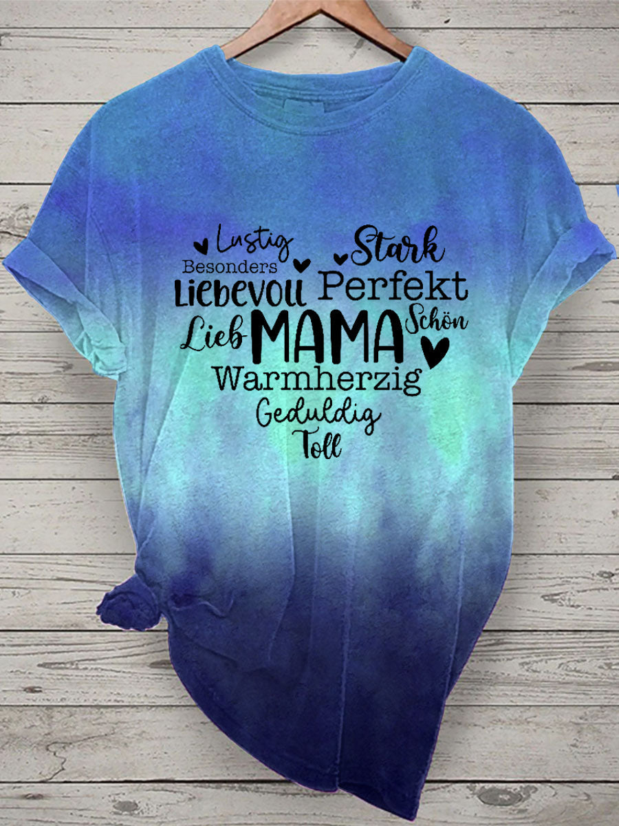 Damen Muttertag Geschenk Kurzarm T-Shirt