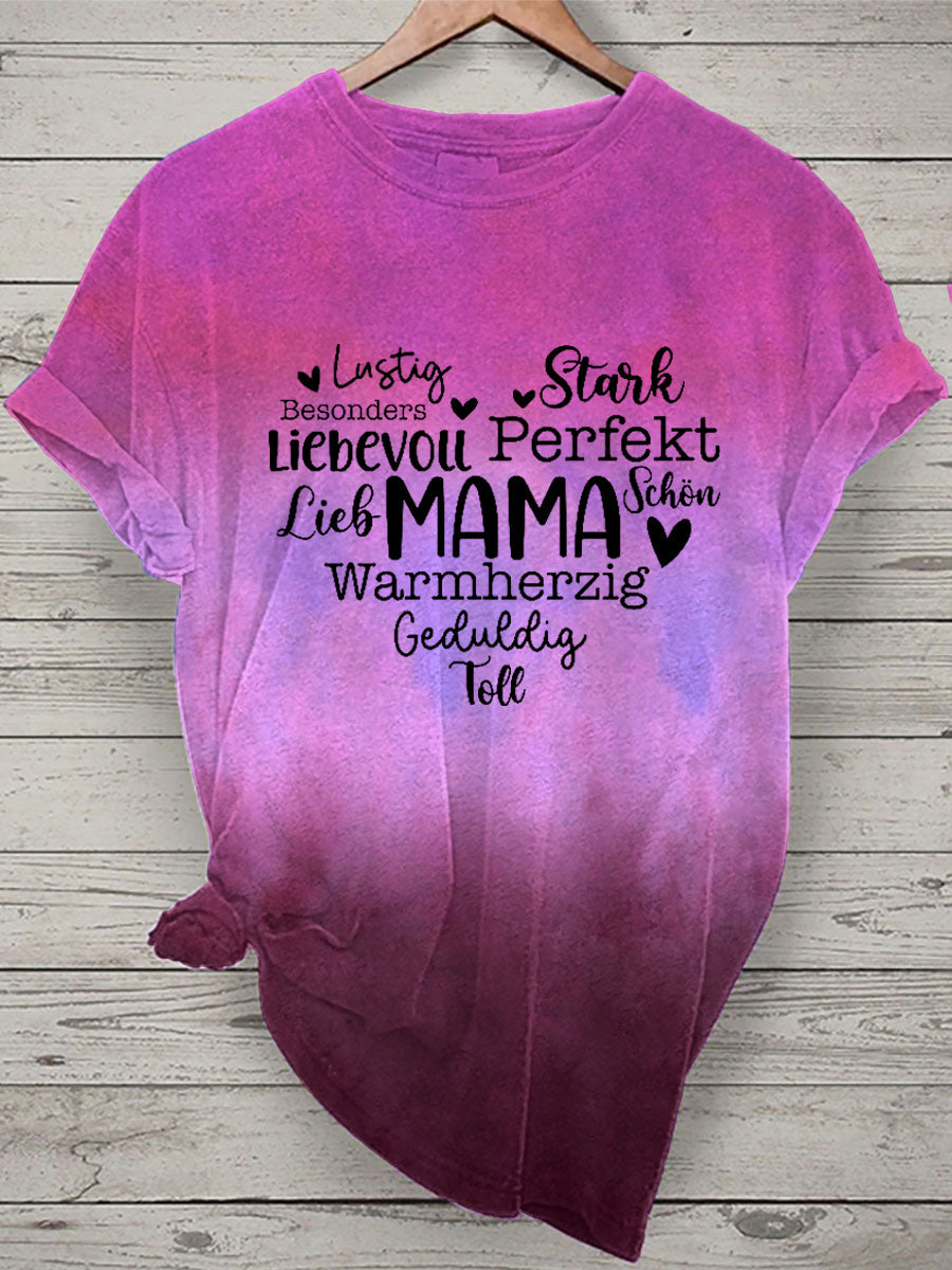 Damen Muttertag Geschenk Kurzarm T-Shirt
