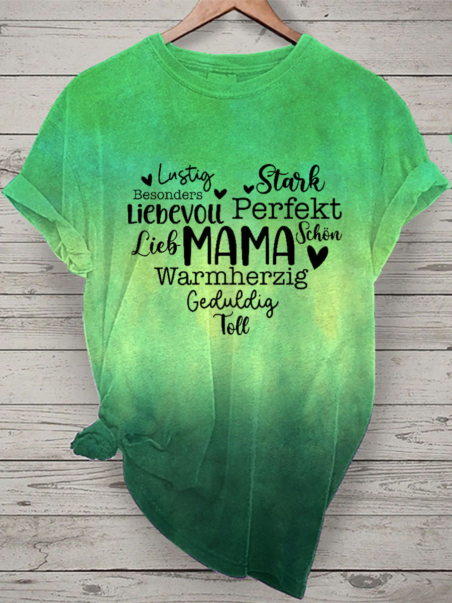 Damen Muttertag Geschenk Kurzarm T-Shirt