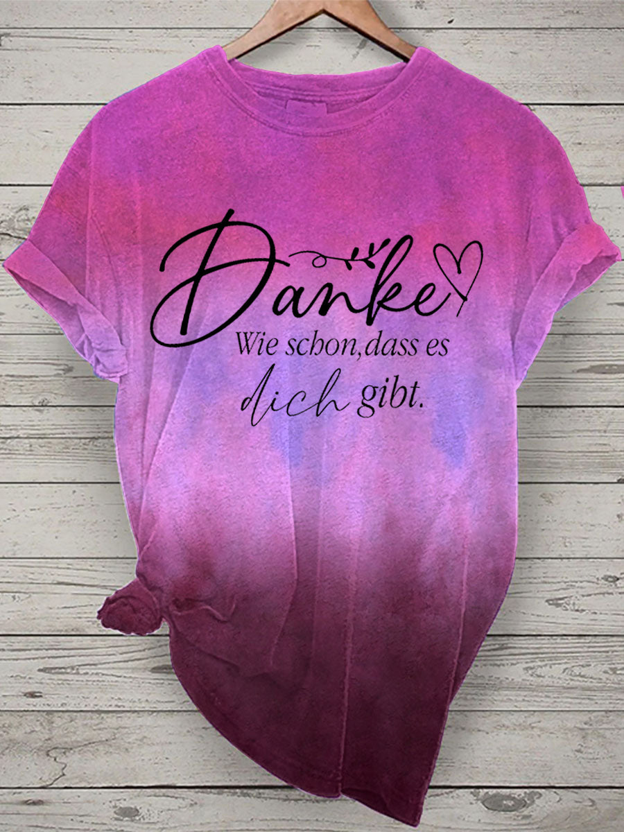 Damen T-Shirt döne schön es dich gibt Kurzarm