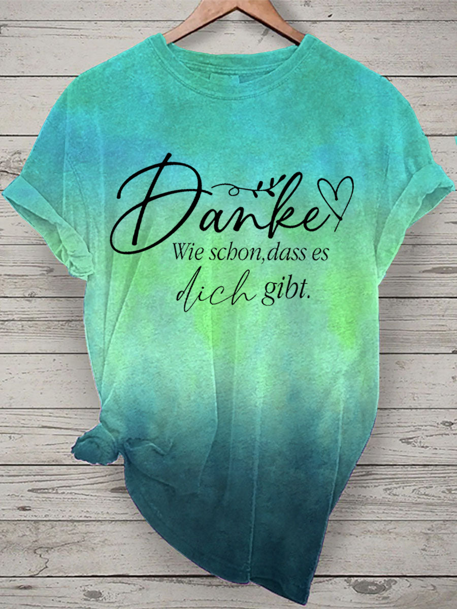 Damen T-Shirt döne schön es dich gibt Kurzarm