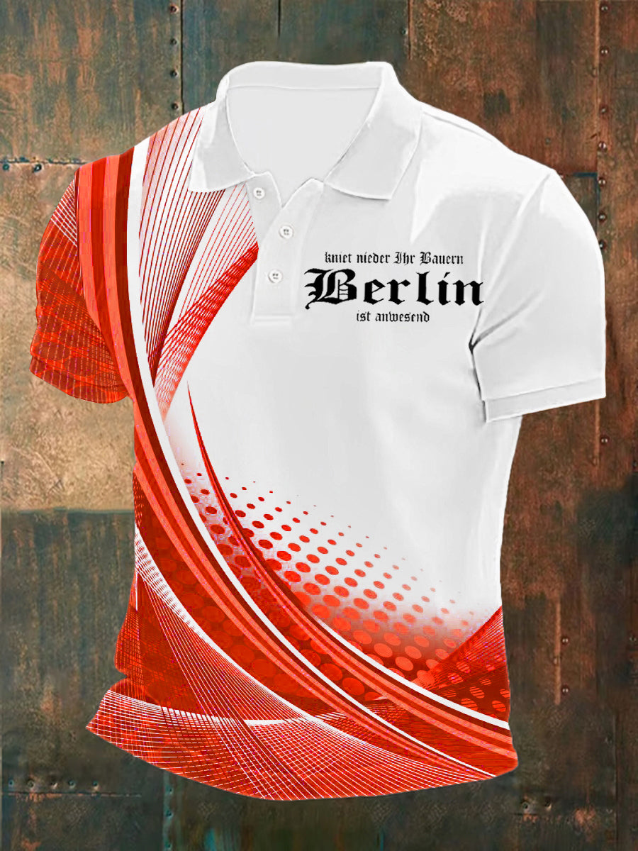 Herren Berlin Kniet Nieder Ihr Bauern Polo Shirt