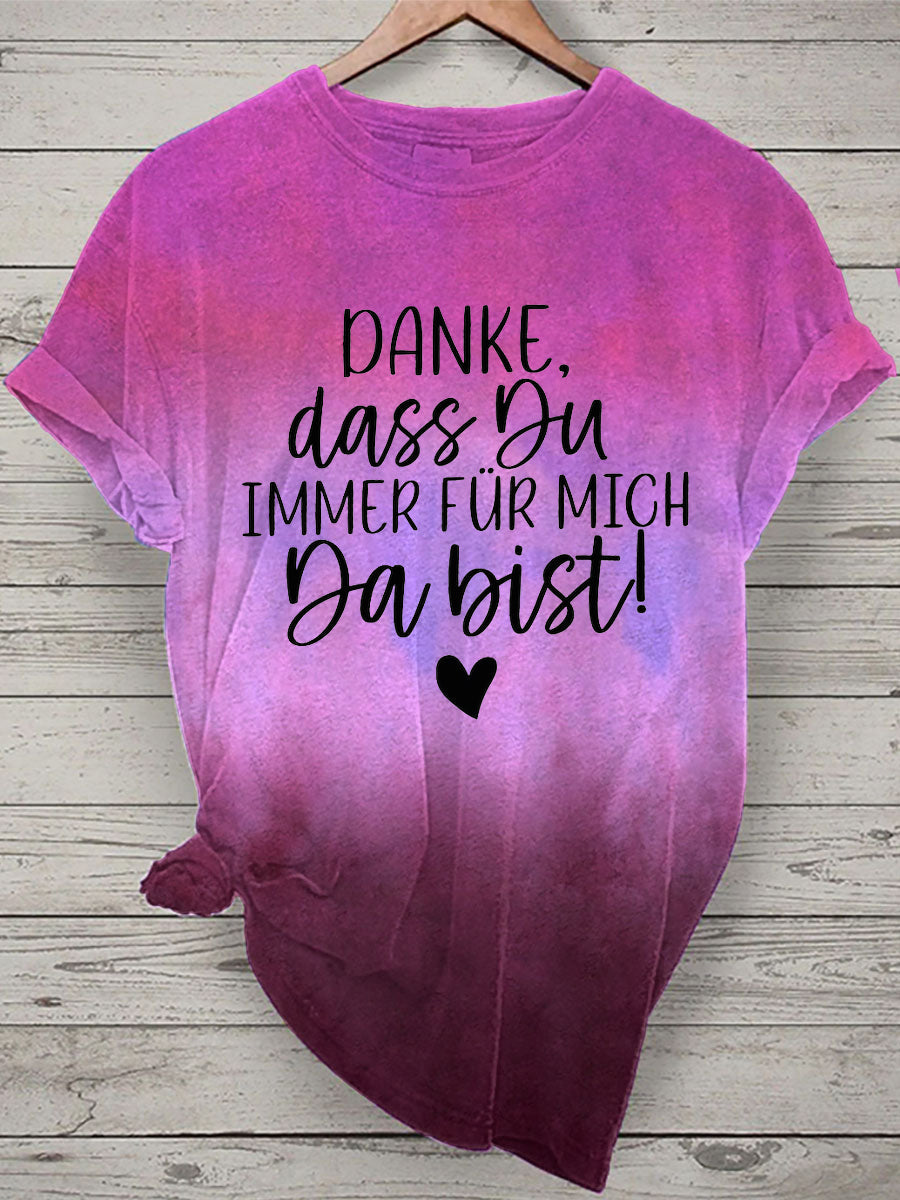 Damen Muttertag Geschenk Kurzarm T-Shirt