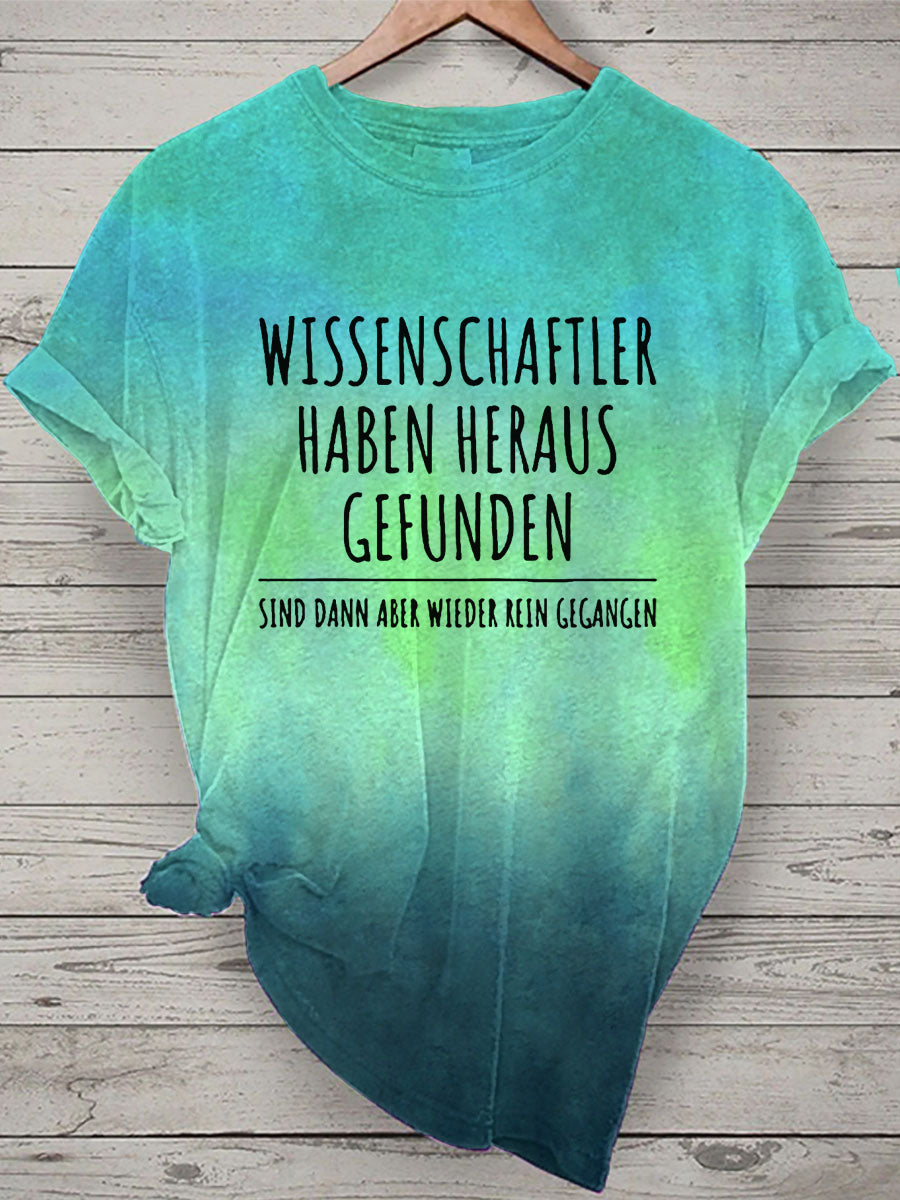 Damen Lustiger Spruch Wissenschaft ler Bachelor Master Frauen Bedrucktes T-Shirt