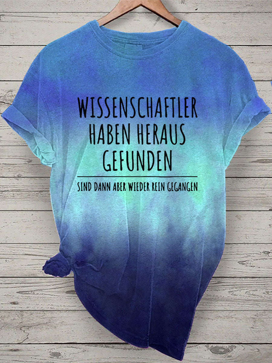 Damen Lustiger Spruch Wissenschaft ler Bachelor Master Frauen Bedrucktes T-Shirt