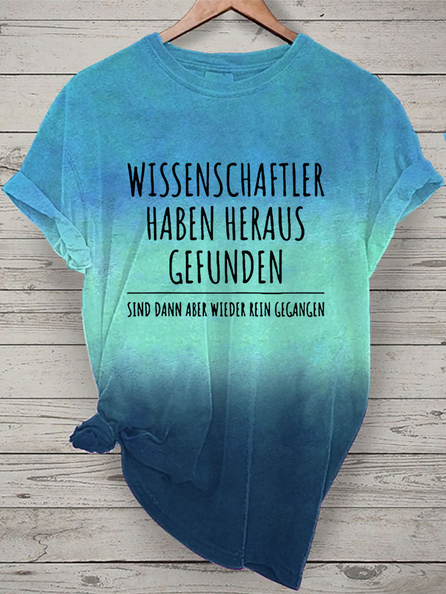 Damen Lustiger Spruch Wissenschaft ler Bachelor Master Frauen Bedrucktes T-Shirt