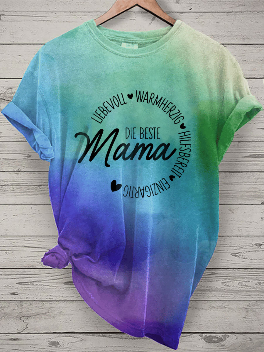 Damen Muttertag Geschenk Kurzarm T-Shirt