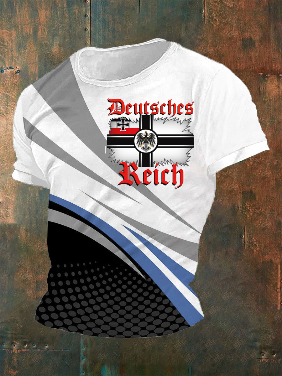Herren Deutsches Reich T-Shirt mit kurzen Ärmeln
