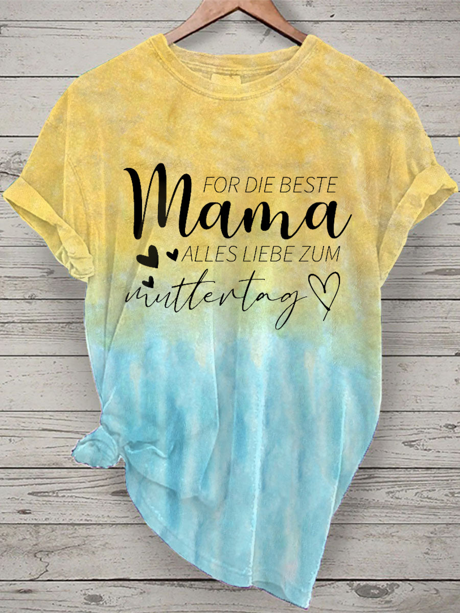 Damen für die beste Mama alles liebe zum muttertag Kurzarm-T-Shirt