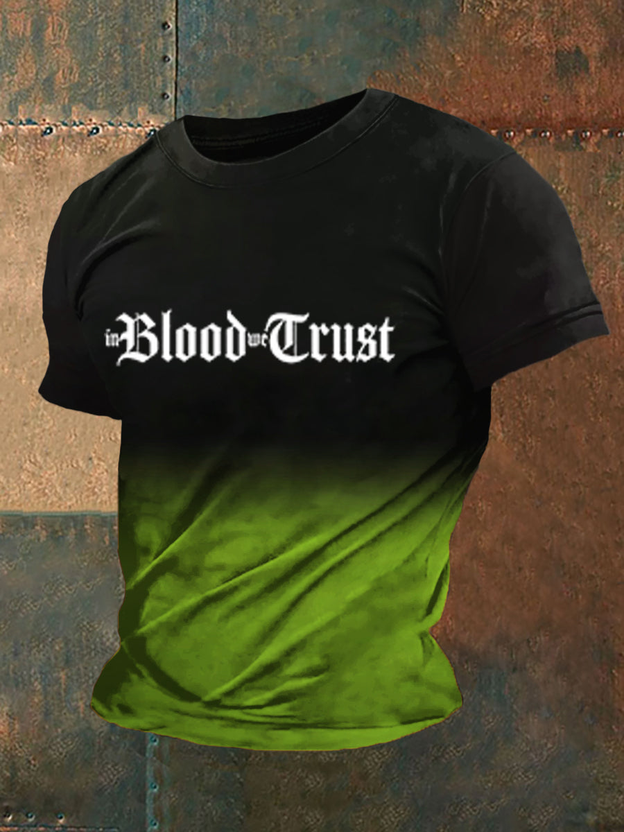 Männer im Blut vertrauen wir Kurzarm T-Shirt