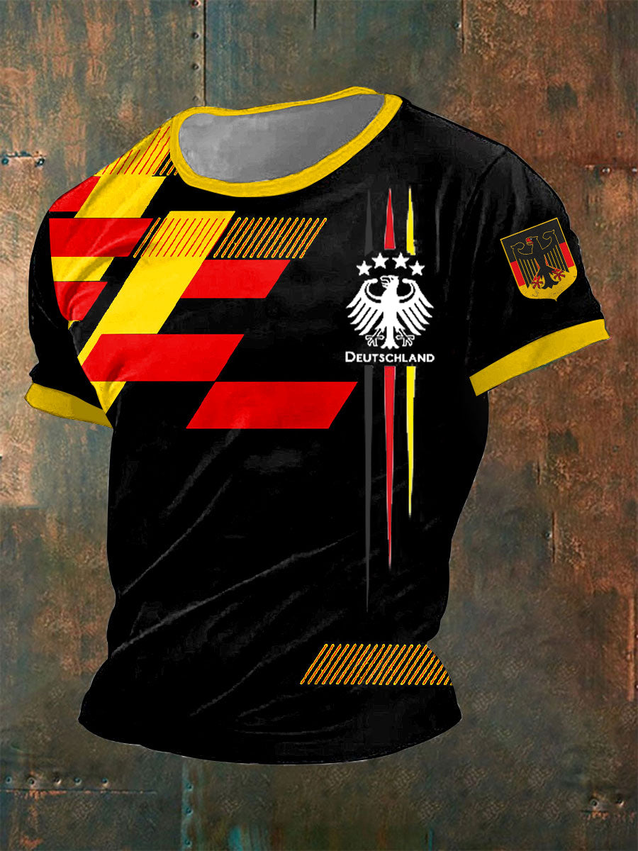 Deutschland bedrucktes Kurzarm-T-Shirt für Männer