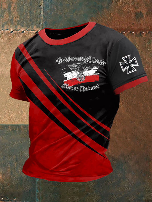 Bedrucktes Kurzarm-T-Shirt für Männer in Ost deutschland