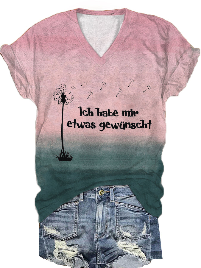 Damen Ich Habe Mir Etwas Gewünscht! Kurzarm-T-Shirt