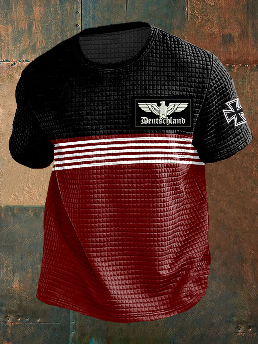 Deutschland bedrucktes Kurzarm-T-Shirt für Männer