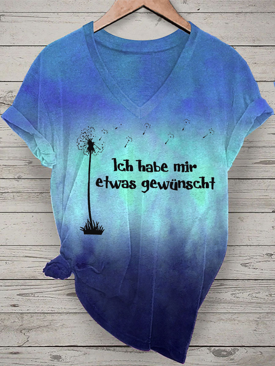 Damen Ich Habe Mir Etwas Gewünscht! Kurzarm-T-Shirt