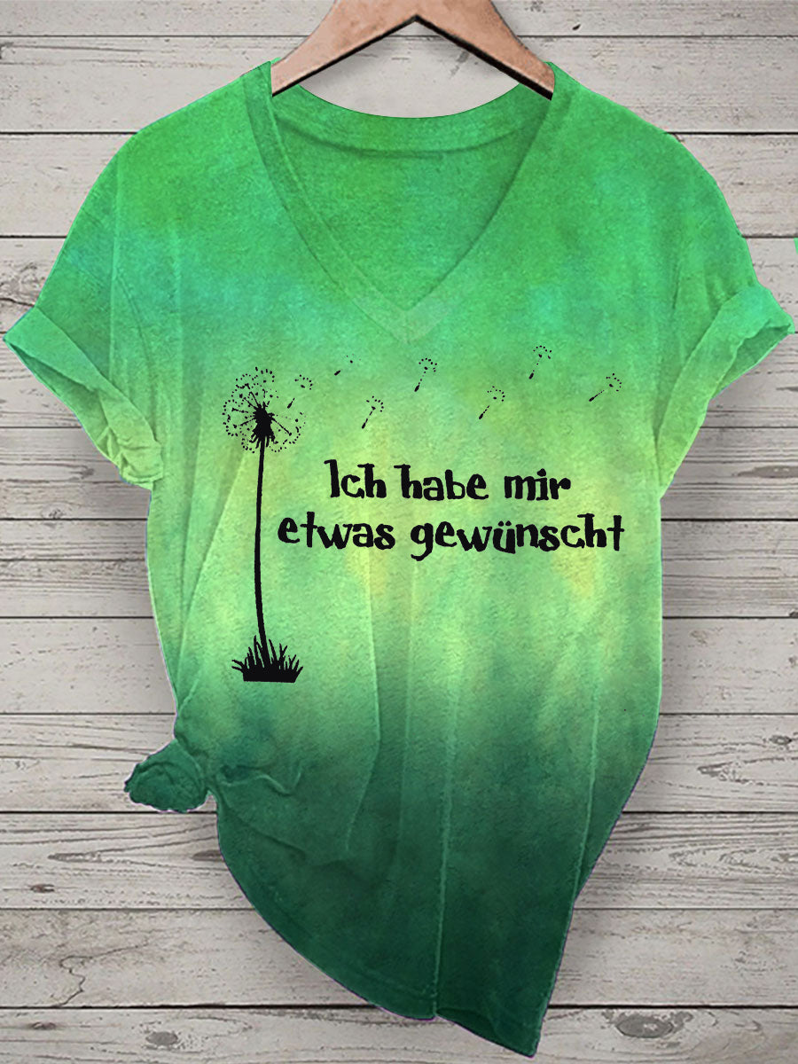 Damen Ich Habe Mir Etwas Gewünscht! Kurzarm-T-Shirt