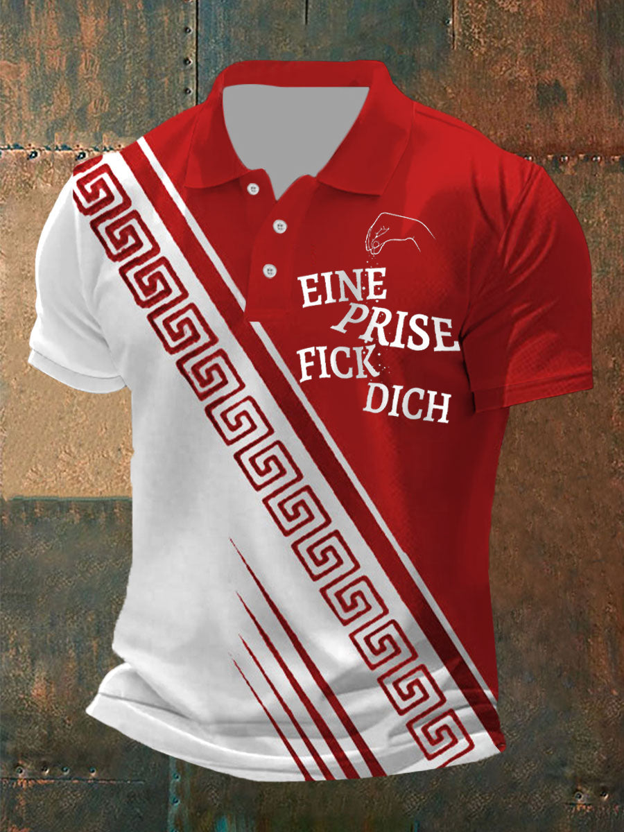 Herren Ein Prise Fick Dich Kurzarm-Polos hirt