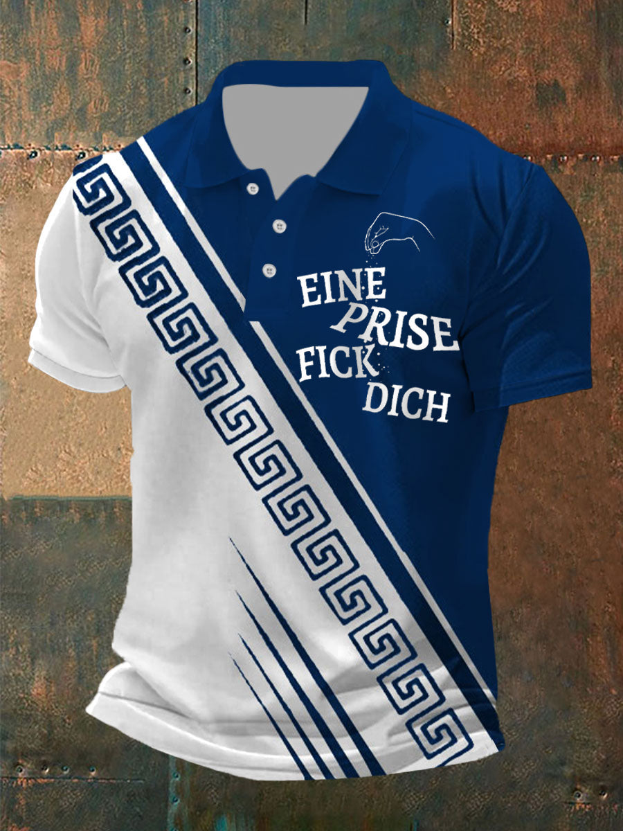 Herren Ein Prise Fick Dich Kurzarm-Polos hirt