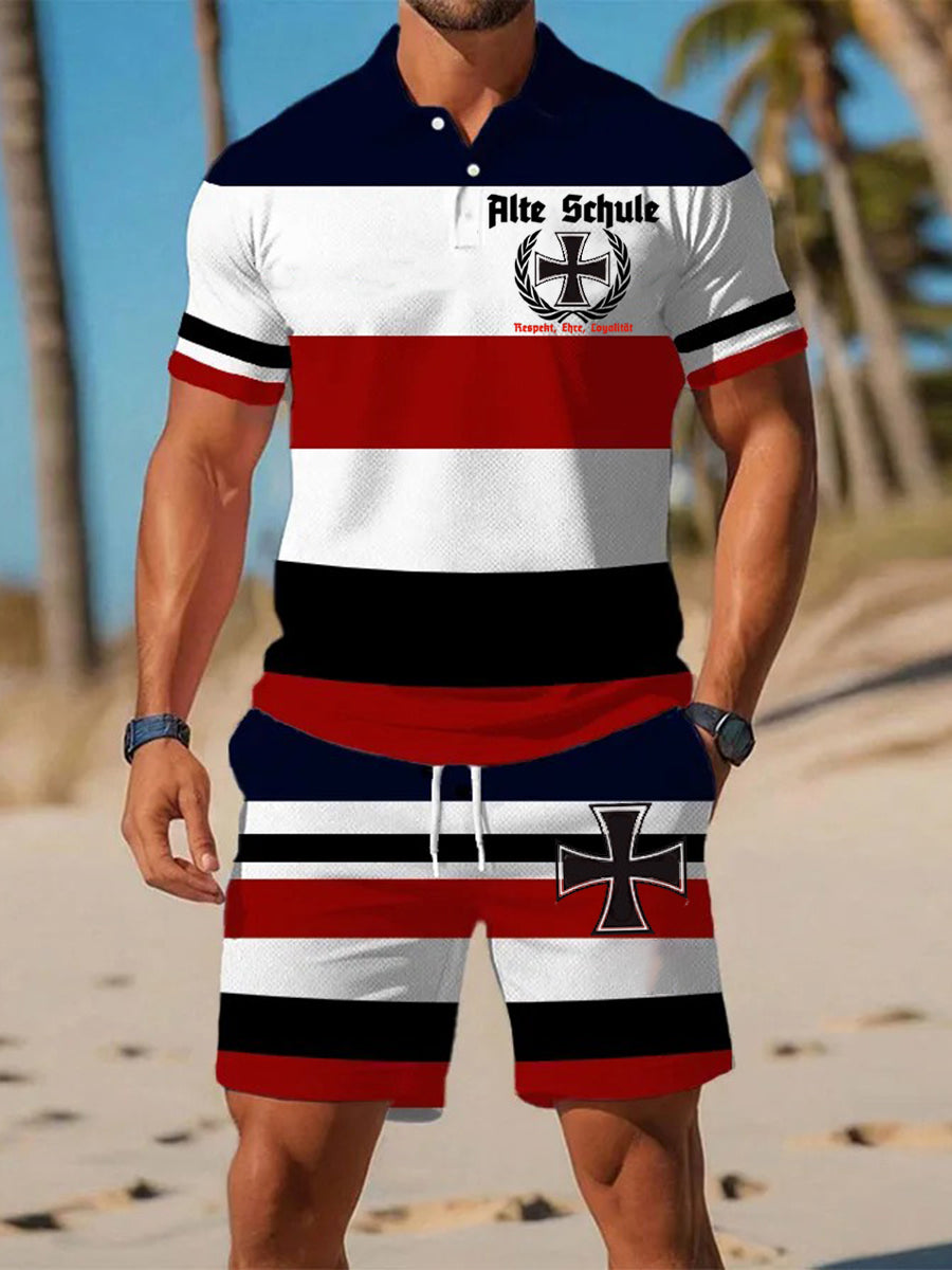 Männer Alte Schule Polo-Sets