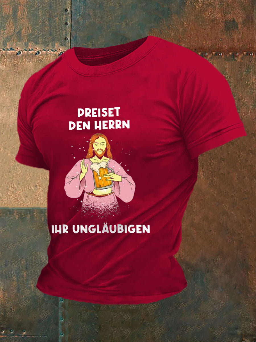 Kurzarm-Hemd für Herren Christi Himmelfahrt