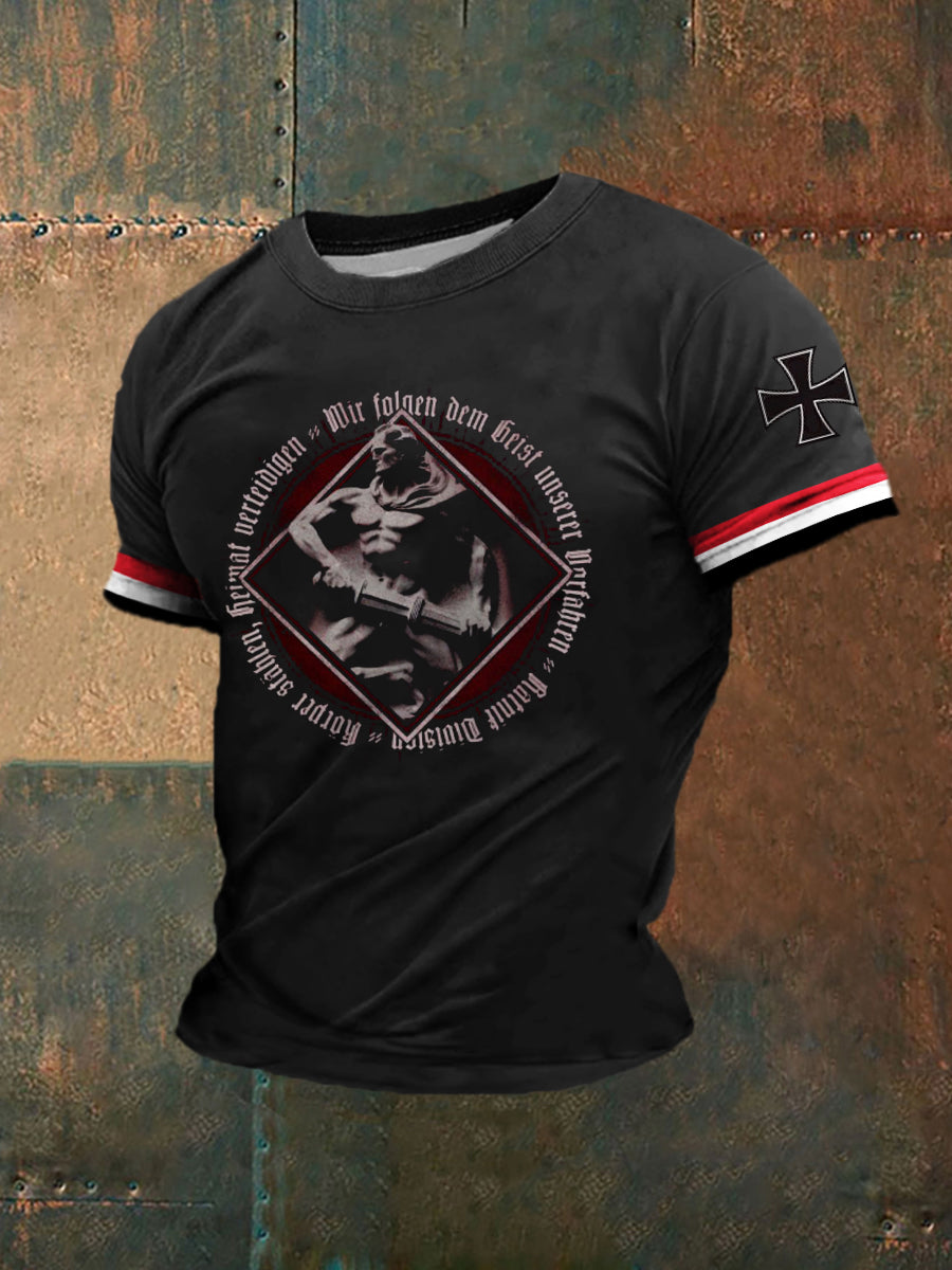 Der Wächter bedrucktes Kurzarm-T-Shirt für Männer