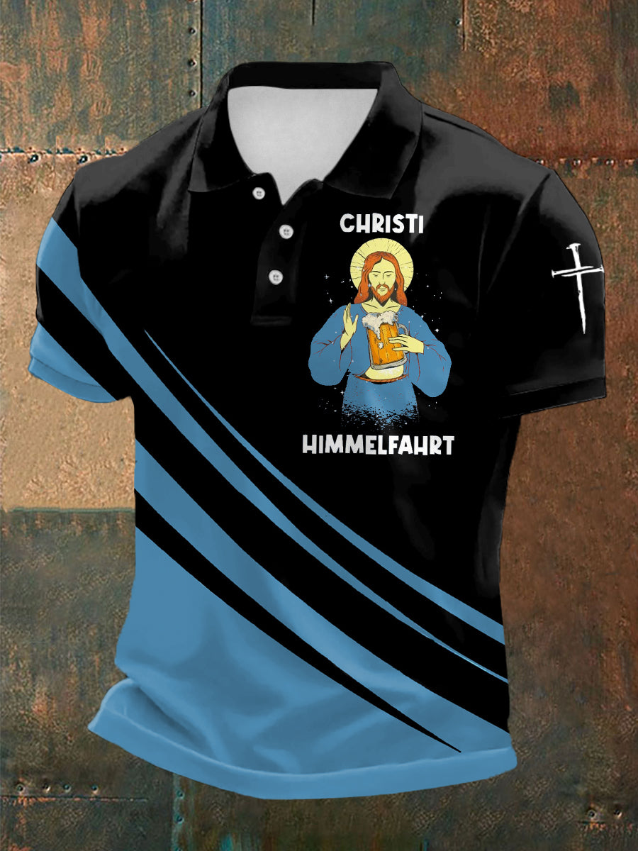 Kurzarm-Hemd für Herren Christi Himmelfahrt