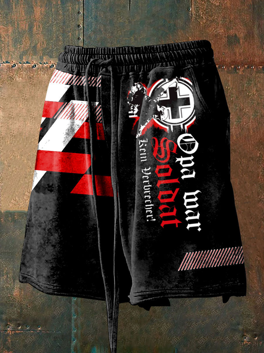 Shorts für Männer Opa War Soldat Kein Verbrecher