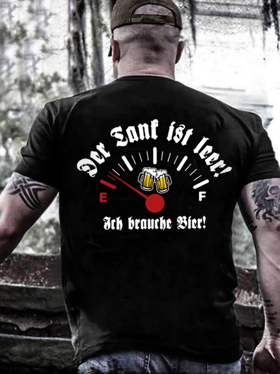 Männer Männer Männer Herren tag Bier vernichtungskommando Kurzarm T-Shirt bedruckt