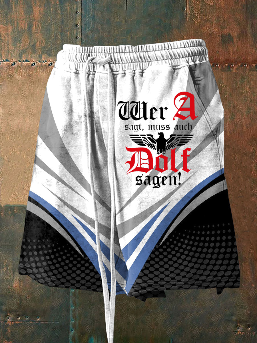 Herren Wer A sagt Muss Auch Dolf Sagen Shorts