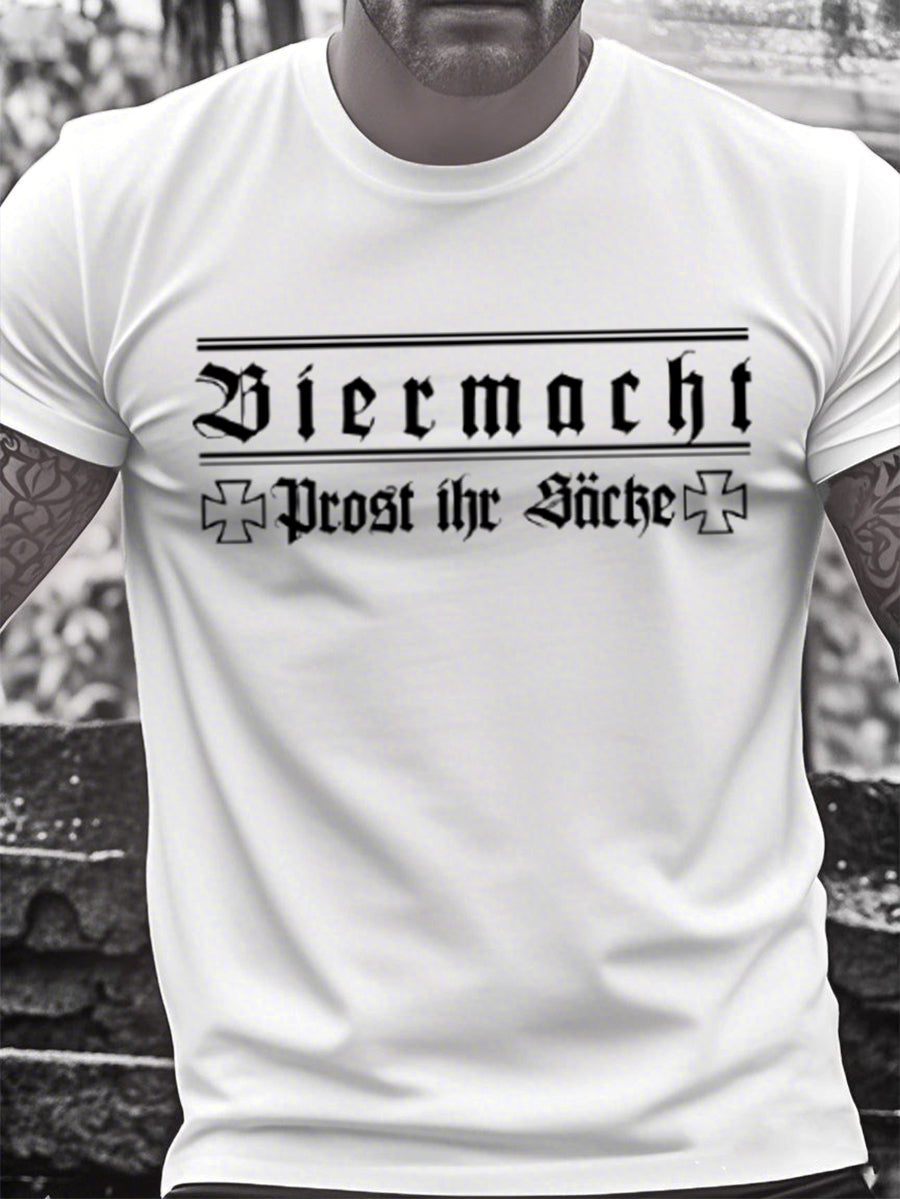 Herren Prost ihr Säcke Bedrucktes Kurzarm-T-Shirt