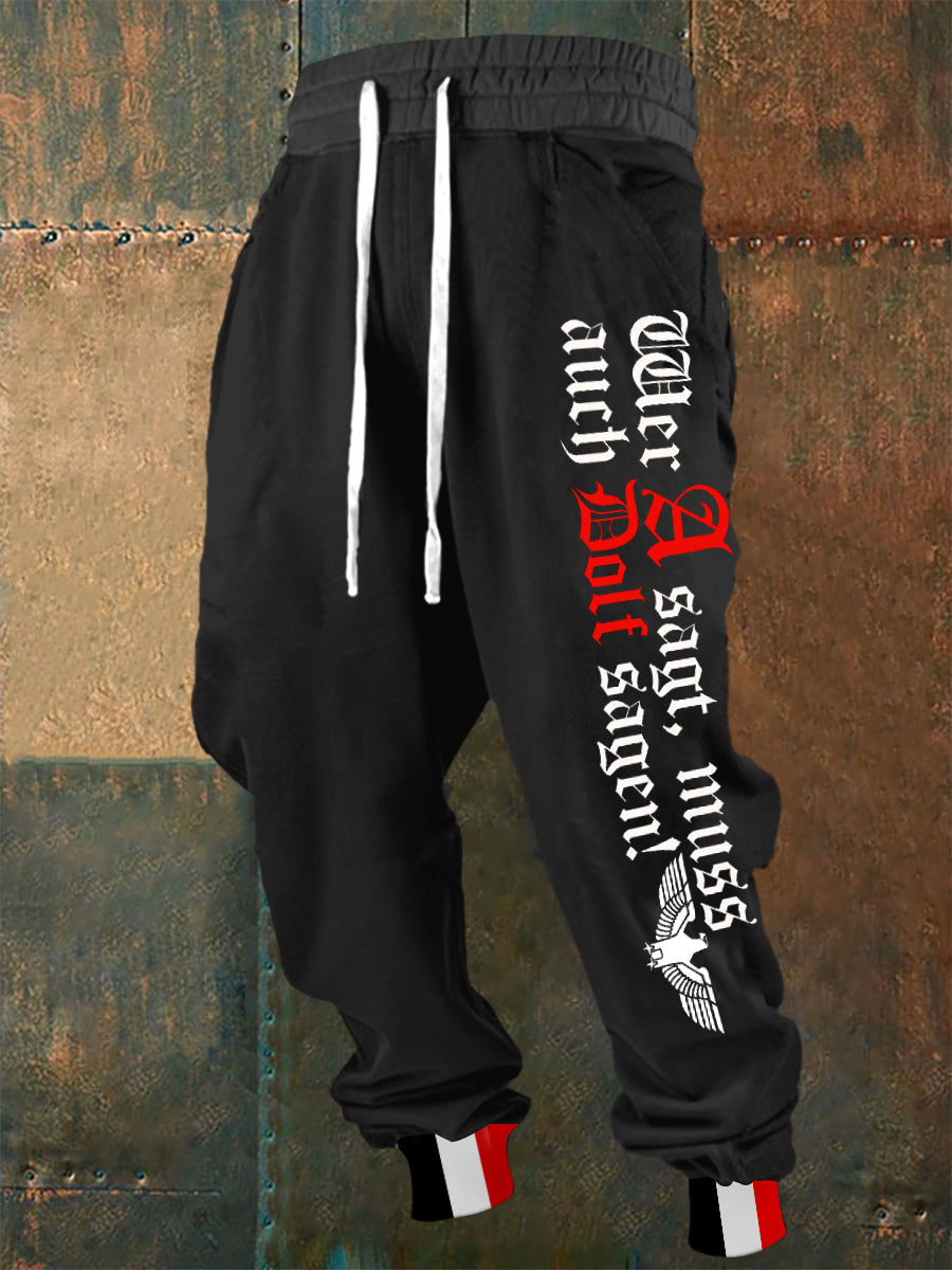 Herren Wer A Sagt Muss Auch Dolf Sagen Freizeit hosen