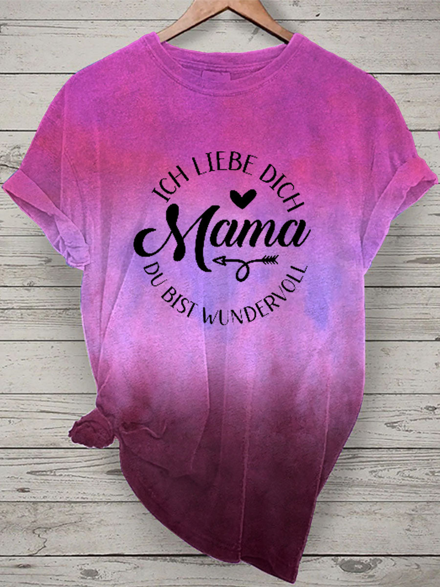 Damen Muttertag Geschenk Kurzarm T-Shirt