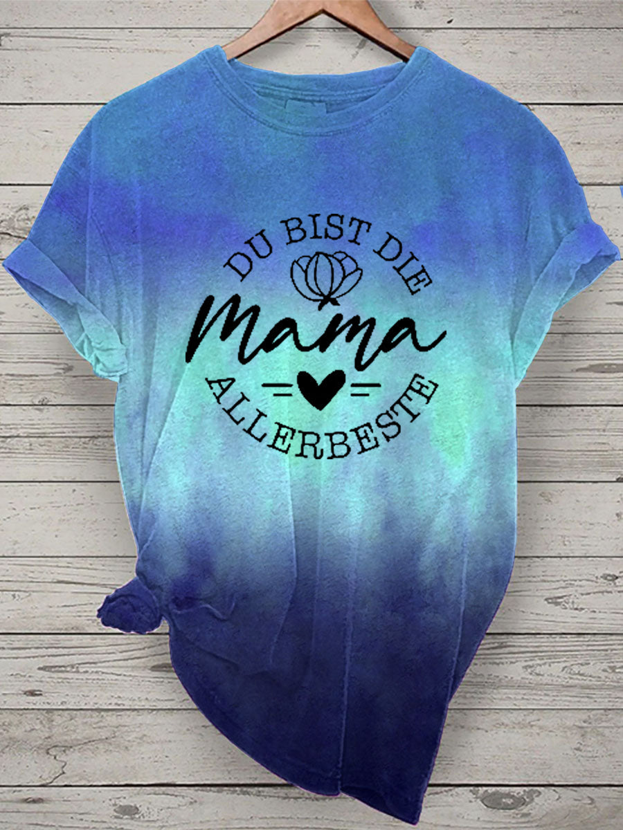 Damen Muttertag Geschenk Kurzarm T-Shirt