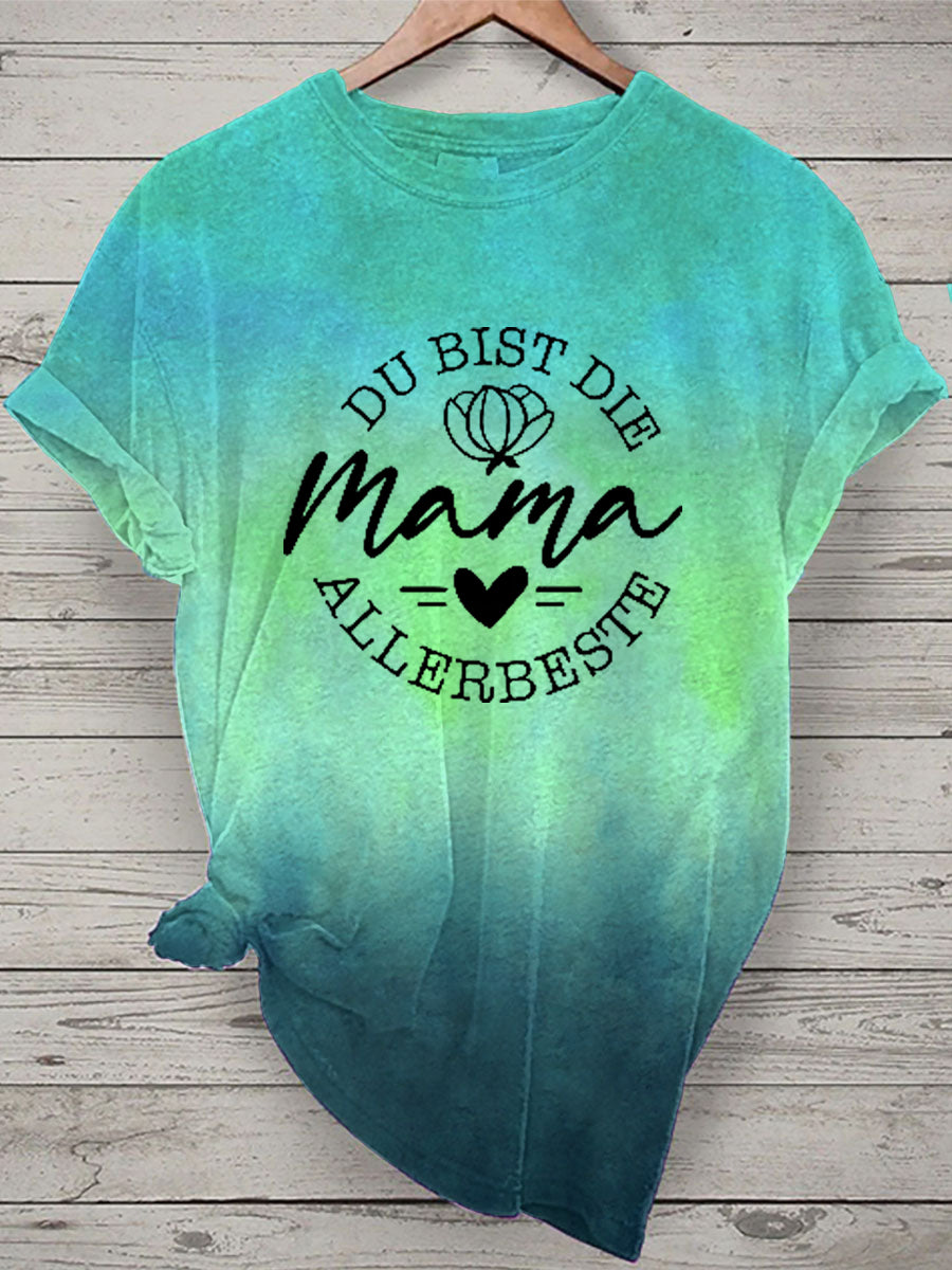 Damen Muttertag Geschenk Kurzarm T-Shirt