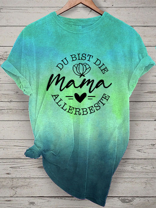 Damen Muttertag Geschenk Kurzarm T-Shirt