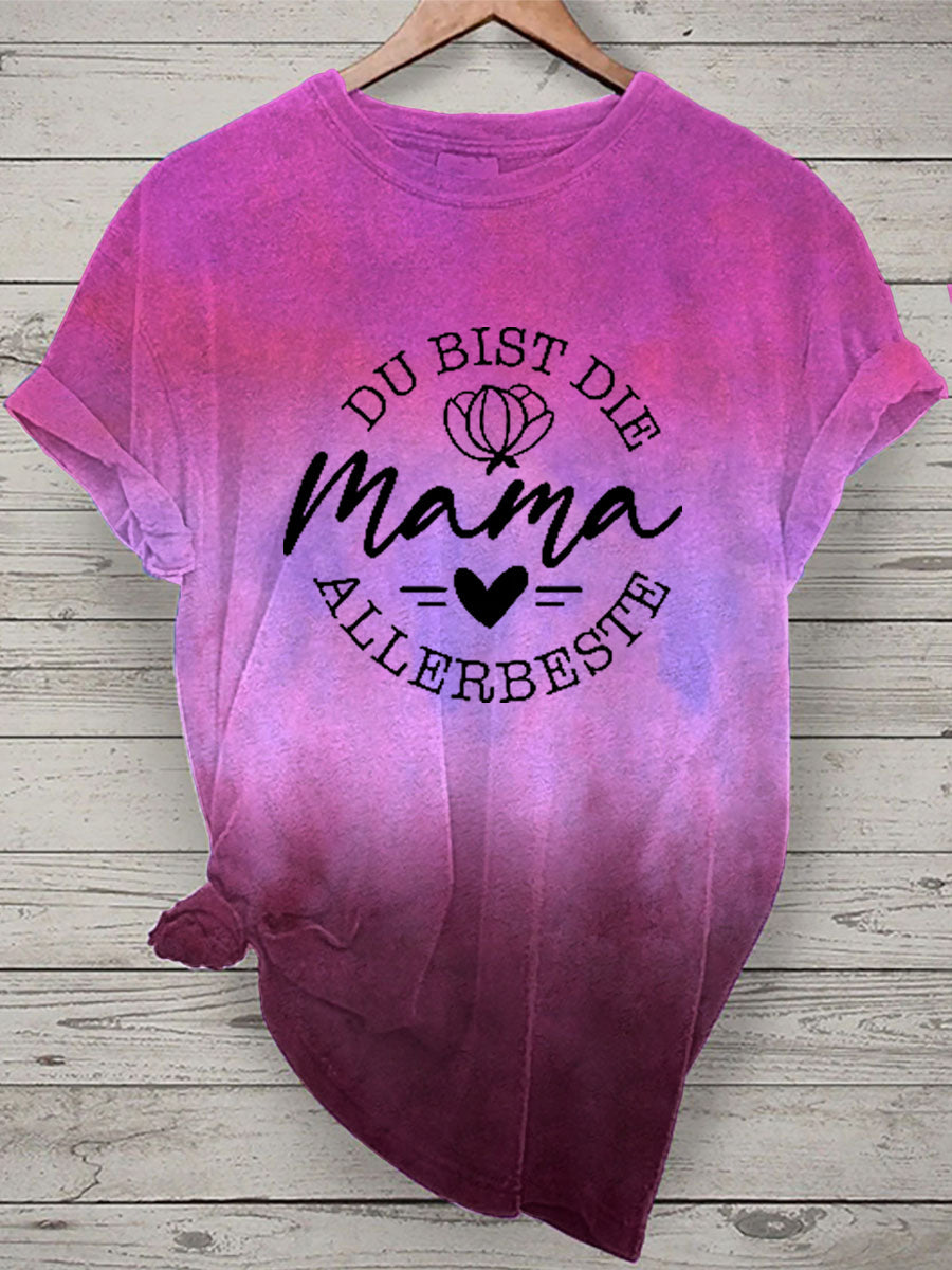 Damen Muttertag Geschenk Kurzarm T-Shirt