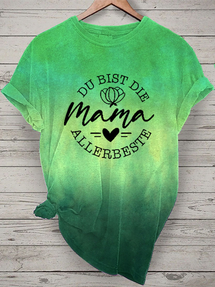Damen Muttertag Geschenk Kurzarm T-Shirt