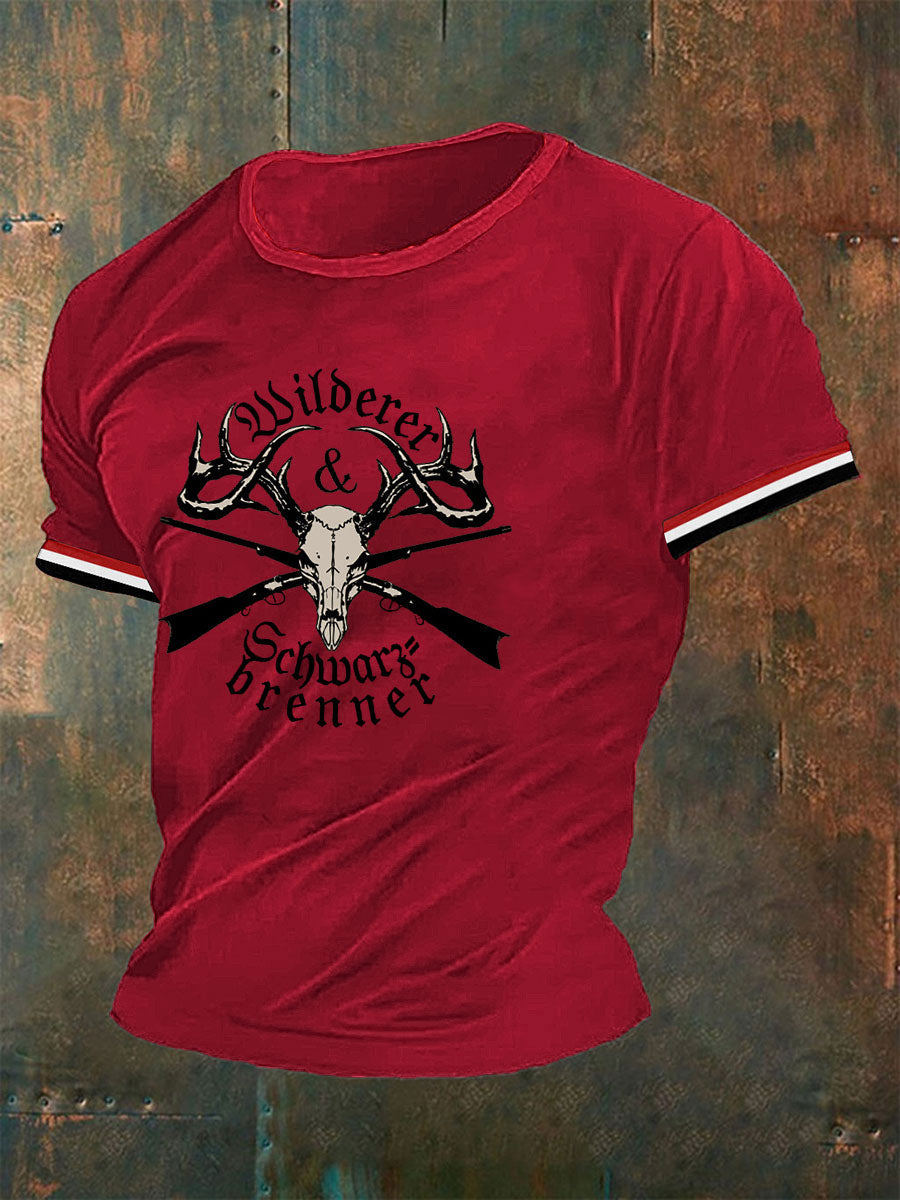 Herren-T-Shirt Wilderer Schwarz brenner