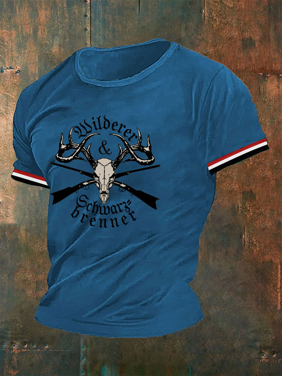 Herren-T-Shirt Wilderer Schwarz brenner